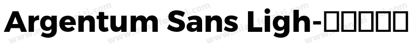 Argentum Sans Ligh字体转换